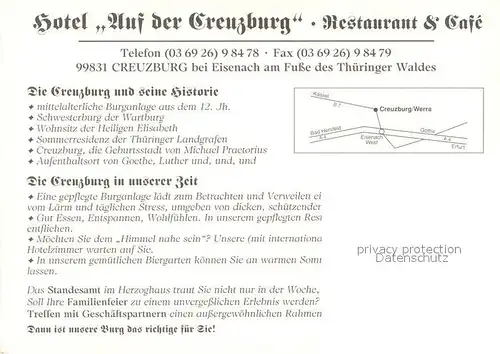 AK / Ansichtskarte Creuzburg Hotel Auf der Kreuzburg Creuzburg
