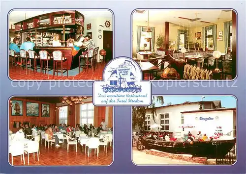 AK / Ansichtskarte Koserow_Ostseebad_Usedom Hotel Restaurant Hanse Kogge Koserow_Ostseebad_Usedom