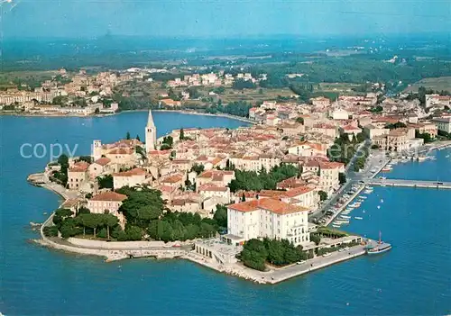 AK / Ansichtskarte Porec Halbinsel Altstadt Fliegeraufnahme Porec