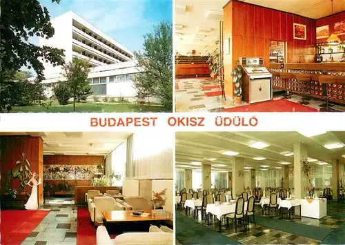 AK / Ansichtskarte Budapest Okisz uedueloe Hotel Restaurant Ferienresort Budapest