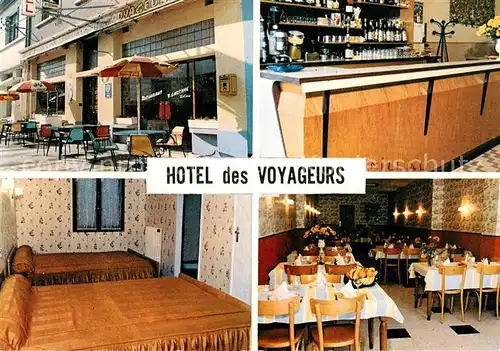 AK / Ansichtskarte Millau_Aveyron Hotel des Voyageurs Terrasse Bar Zimmer Gastraum Millau_Aveyron