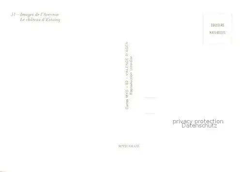 AK / Ansichtskarte Estaing_Aveyron Le chateau d Estaing Estaing_Aveyron