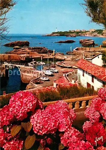 AK / Ansichtskarte Biarritz_Pyrenees_Atlantiques Tres jolie vue sur le Port des pecheurs Biarritz_Pyrenees