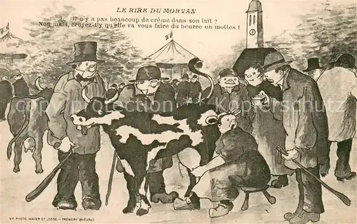 AK / Ansichtskarte Morvan_Le_(Region) Il ny a pas beaucoup de creme dans son lait 