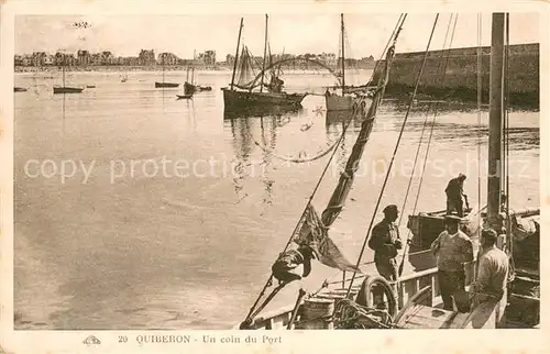 AK / Ansichtskarte Quiberon_Morbihan Un coin du Port Quiberon Morbihan