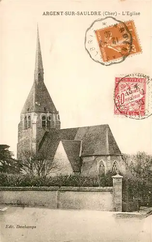 AK / Ansichtskarte Argent sur Sauldre Eglise Argent sur Sauldre