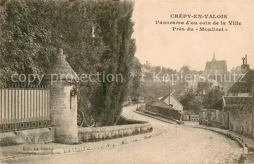 AK / Ansichtskarte Crepy en Valois Panorama dun coin de la Ville Pres du Moulinet Crepy en Valois
