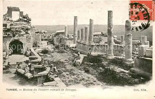 AK / Ansichtskarte Tunis Ruines du Theatre romain de Dougga Tunis