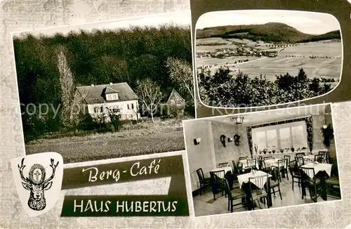 AK / Ansichtskarte Bueckeburg Berg Cafe Haus Hubertus Panorama Gaststube Bueckeburg