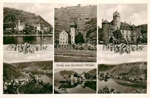 AK / Ansichtskarte Gondorf_Mosel Burgen an der Mosel Panorama Gondorf Mosel