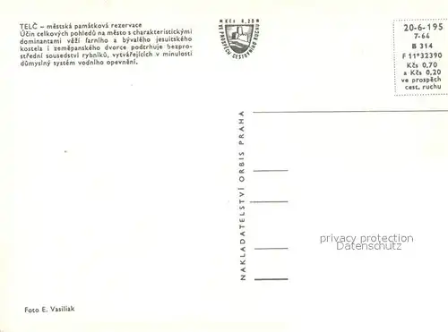 AK / Ansichtskarte Telc Fliegeraufnahme Telc