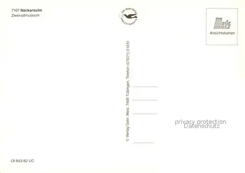 AK / Ansichtskarte Neckarsulm Zweiradmuseum Turm Neckarsulm