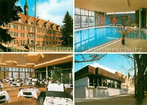 AK / Ansichtskarte Bad_Duerrheim Kurklinik Sonnenbuehl Speisesaal Hallenbad Bad_Duerrheim