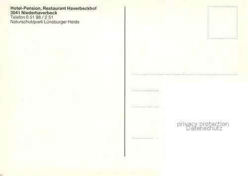 AK / Ansichtskarte Niederhaverbeck Hotel Pension Restaurant Haverbeckhof Niederhaverbeck