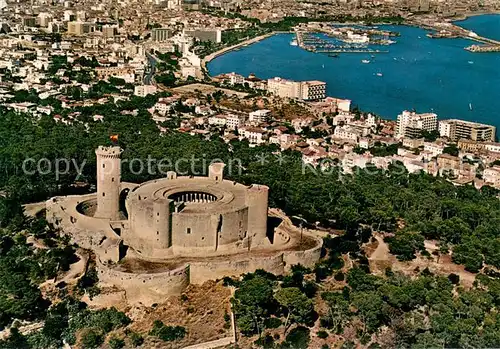 AK / Ansichtskarte Palma_de_Mallorca Castillo de Bellver Fliegeraufnahme Palma_de_Mallorca