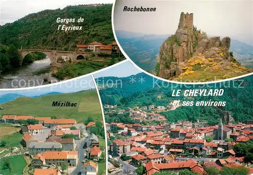 AK / Ansichtskarte Le_Cheylard et ses environs Gorges de lEyrieux Rochebonne Mezilhac Le_Cheylard