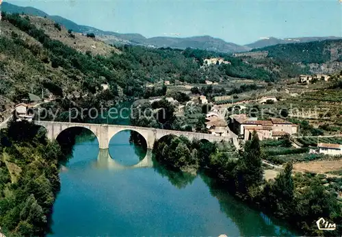 AK / Ansichtskarte Les_Vans Vue aerienne Le Pont de Chambonas Les_Vans