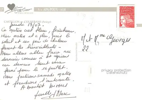 AK / Ansichtskarte Castillon en Couserans Vue aerienne Castillon en Couserans