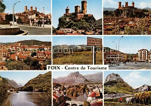 AK / Ansichtskarte Foix Divers aspects de la Ville Pamiers Tarascon Ax les Thermes Lac dOrgeix La du Chioula Montsegur Foix