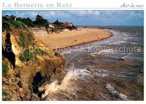 AK / Ansichtskarte La_Bernerie en Retz Grosse mer sur la plage La_Bernerie en Retz