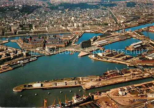 AK / Ansichtskarte Le_Havre Vue aerienne sur les bassins Le_Havre