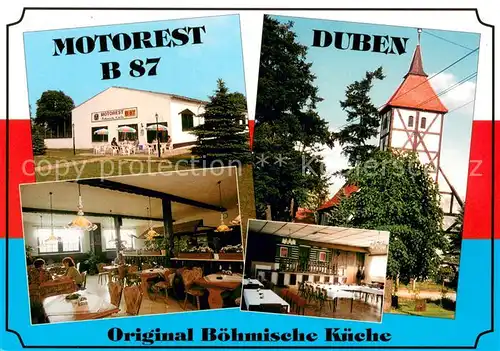 AK / Ansichtskarte Duben Motorest 87 Duben