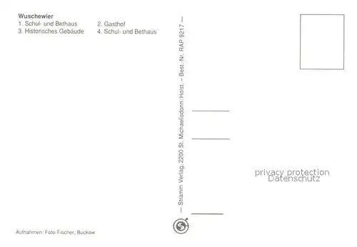 AK / Ansichtskarte Wuschewier Schul  und Betthaus  Wuschewier