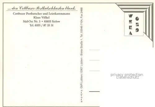 AK / Ansichtskarte Sielow Cottbuser Postkurscher  Sielow