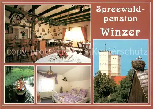 AK / Ansichtskarte Straupitz Spreewaldpension Winzer St?rche Straupitz