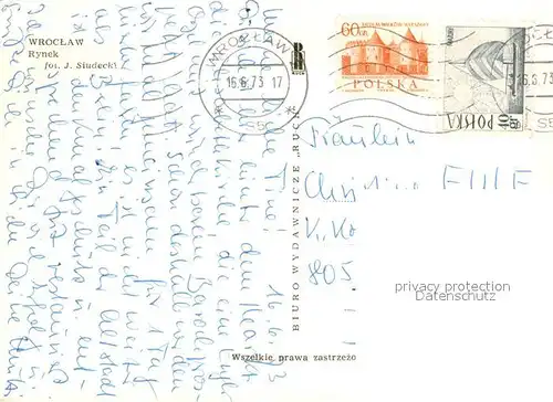 AK / Ansichtskarte Wroclaw Rynek Wroclaw