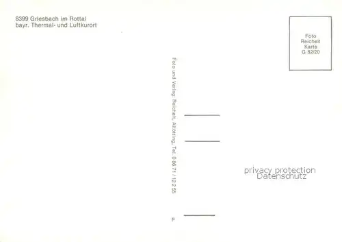 AK / Ansichtskarte Griesbach_Rottal Thermalbad Griesbach Rottal