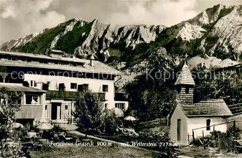 AK / Ansichtskarte Graseck Forsthaus Graseck mit Wetterstein Graseck