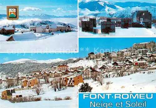 AK / Ansichtskarte Font Romeu Odeillo Via Station climatique Font Romeu et le Four Solaire Font Romeu Odeillo Via