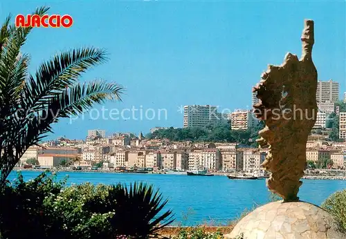 AK / Ansichtskarte Ajaccio Les jardins et la ville Ajaccio