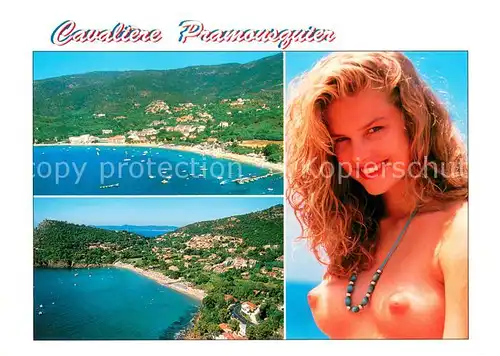 AK / Ansichtskarte La_Lavandou Vue aerienne Nudistin 