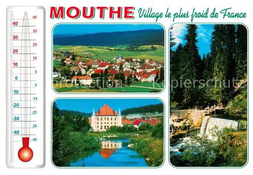 AK / Ansichtskarte Mouthe Panorama Chateau Wasserfall Mouthe