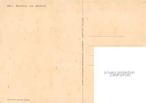 AK / Ansichtskarte Monthey_VS Vue generale 