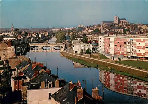 AK / Ansichtskarte Le_Mans_Sarthe Vue partielle sur la Sarthe et le Vieux Mans Le_Mans_Sarthe