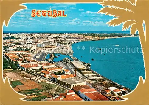AK / Ansichtskarte Setubal Fliegeraufnahme Setubal