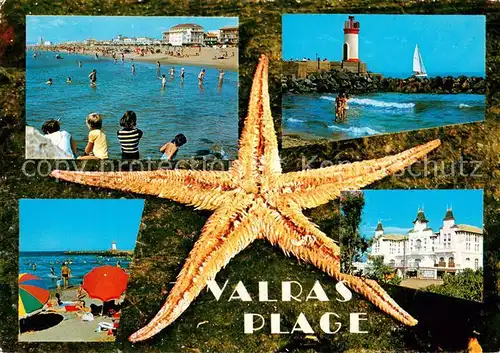 AK / Ansichtskarte Valras Plage La plage Le casino Le phare Valras Plage