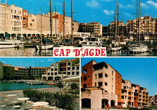 AK / Ansichtskarte Cap d_Agde Le Port Vue partielle Cap d_Agde