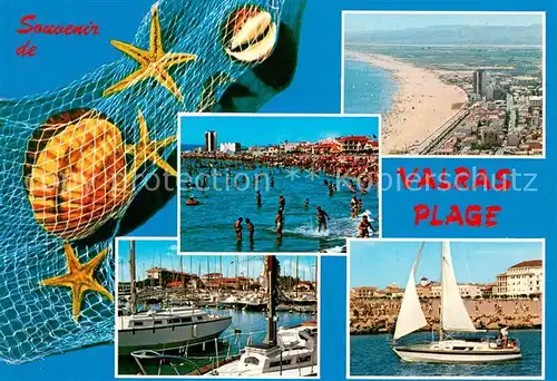 AK / Ansichtskarte Valras Plage La Plage Le Port Vue aerienne Valras Plage