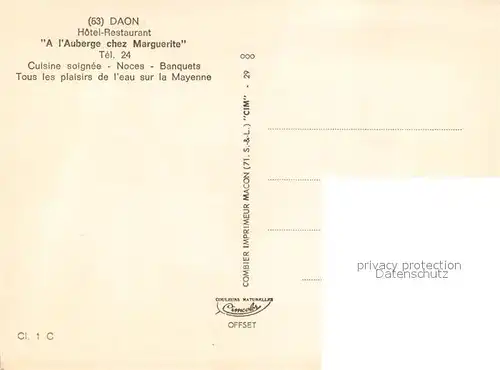 Daon Hotel Restaurant Auberge Chez Marguerite  Daon
