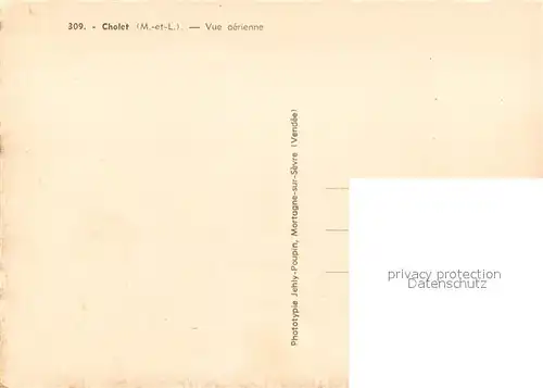 Cholet Vue aerienne Cholet