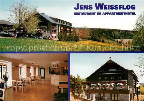 Oberwiesenthal_Erzgebirge Jens Weissflog Restaurant im Appartmenthotel Gastraum Terrasse Oberwiesenthal Erzgebirge