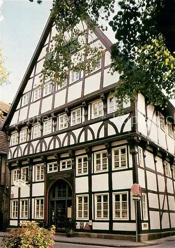 AK / Ansichtskarte Warburg_Westfalen Hotel Restaurant "Alt Warburg" Fachwerkhaus Warburg_Westfalen