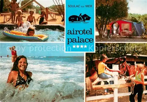 AK / Ansichtskarte Soulac sur Mer Joie a vivre Airotel Palace Plage Camping Cheval Equitation Soulac sur Mer