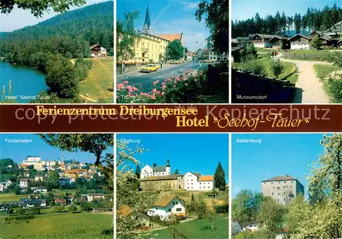 AK / Ansichtskarte Rothau_Dreiburgensee Hotel Seehof Tauer Ferienzentrum Dreiburgensee Tittling Museumsdorf Salenburg Englburg Fuerstenstein 