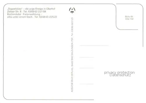 AK / Ansichtskarte Oberhof_Thueringen Doppelsitzer   die urige Kneipe Oberhof Thueringen