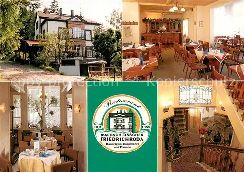 AK / Ansichtskarte Friedrichroda Cafe Restaurant Waldschloesschen Wartburg Ansichtskarten Friedrichroda